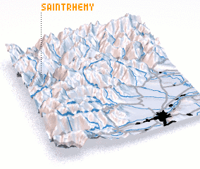 3d view of Saint-Rhémy