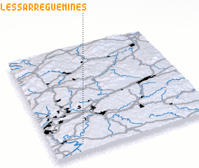 3d view of Woelfling-lès-Sarreguemines
