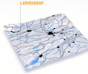 3d view of Lepuix-Neuf