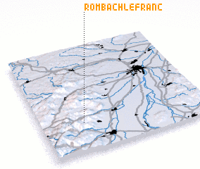 3d view of Rombach-le-Franc