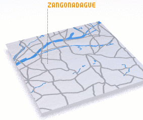 3d view of Zangon Adagué