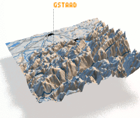 3d view of Gstaad