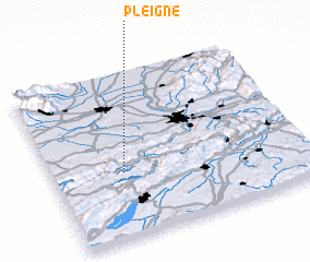 3d view of Pleigne