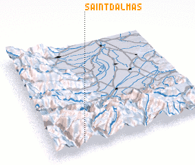 3d view of Saint-Dalmas