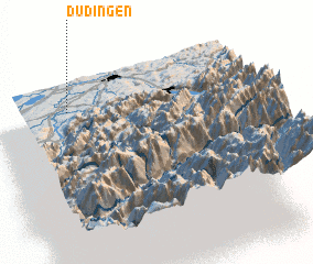 3d view of Düdingen