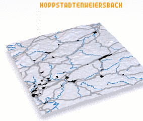 3d view of Hoppstädten-Weiersbach