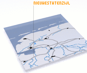 3d view of Nieuwe Statenzijl