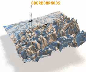 3d view of Ober Rohrmoos