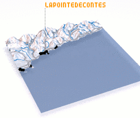 3d view of La Pointe-de-Contes