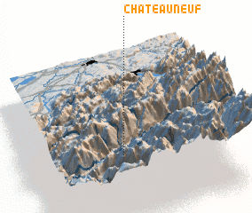 3d view of Châteauneuf