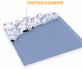 3d view of Touet-de-lʼEscarène