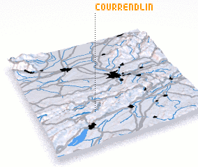 3d view of Courrendlin