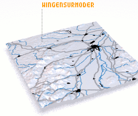 3d view of Wingen-sur-Moder