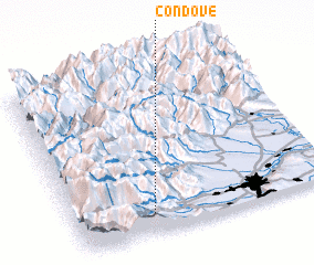 3d view of Condove