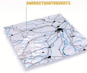 3d view of Danne-et-Quatre-Vents