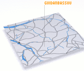 3d view of Guidan Bassou