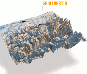 3d view of Saint-Martin