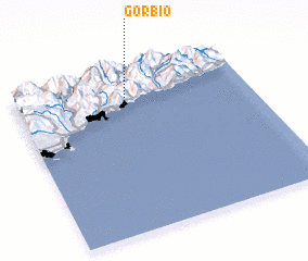 3d view of Gorbio