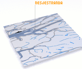 3d view of Nesjestranda