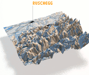 3d view of Rüschegg