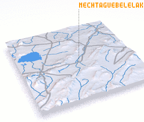 3d view of Mechta Guebel el Aks