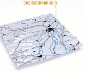 3d view of Breisach am Rhein