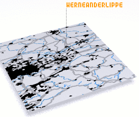 3d view of Werne an der Lippe