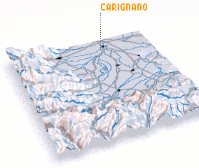 3d view of Carignano