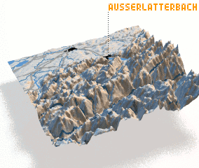 3d view of Ausser Latterbach