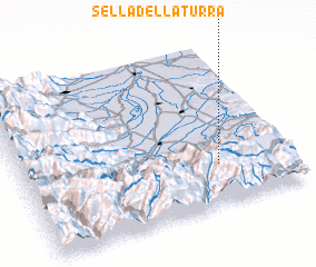 3d view of Sella della Turra