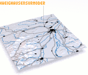 3d view of Schweighausen-sur-Moder