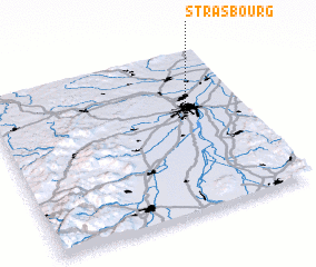 3d view of Strasbourg