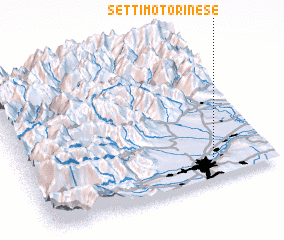 3d view of Settimo Torinese