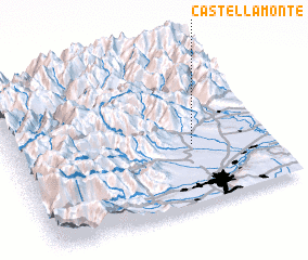 3d view of Castellamonte