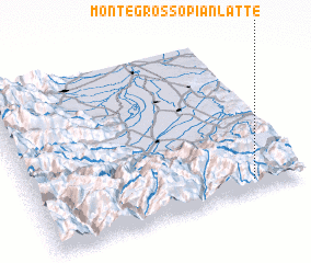 3d view of Montegrosso Pian Latte