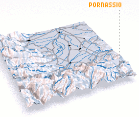 3d view of Pornassio