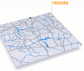 3d view of Yan Gora