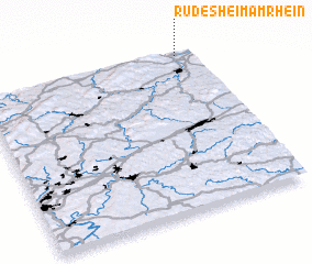 3d view of Rüdesheim am Rhein