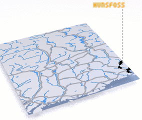 3d view of Hunsfoss