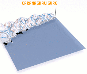 3d view of Caramagna Ligure