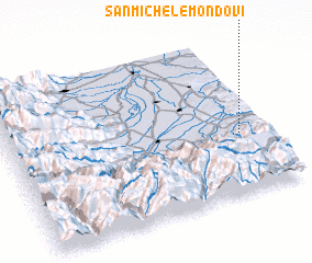 3d view of San Michele Mondovì