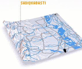 3d view of Sādiq ka Basti