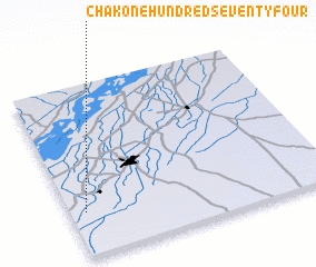 3d view of Chak One Hundred Seventy-four