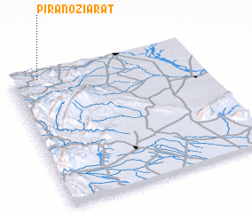 3d view of Pīrāno Ziārat