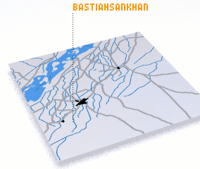 3d view of Basti Ahsān Khān