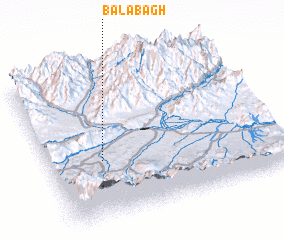 3d view of Bālā Bāgh