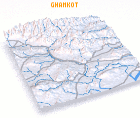 3d view of Gham Kot