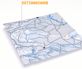 3d view of Kot Shāh Sāhib