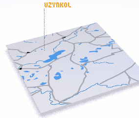 3d view of Uzynkolʼ
