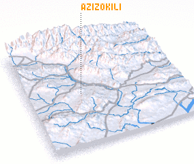 3d view of Azīzo Kili